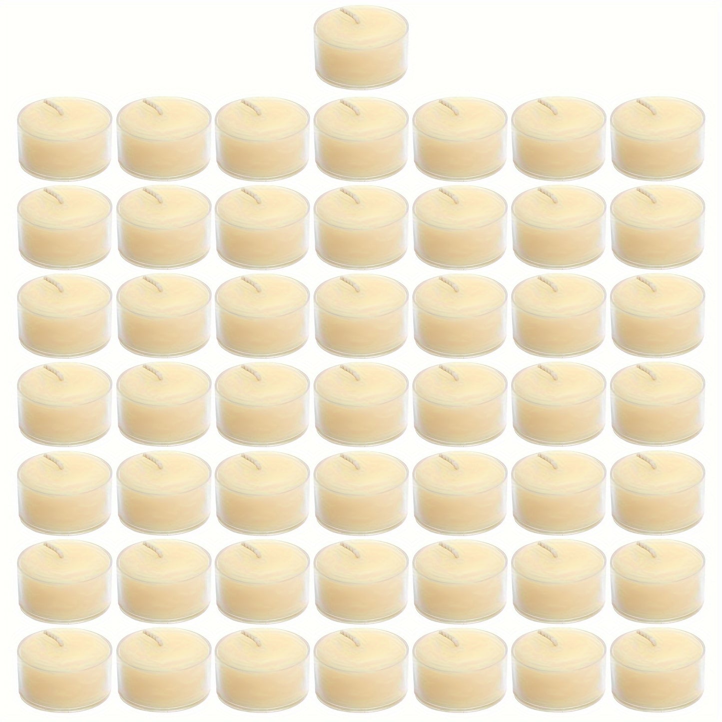 50pcs/100pcs Acrylic Soy Wax, 4-Hour Burn Time - Perfect for Family Gatherings, Parties, Anniversaries, Birthdays
