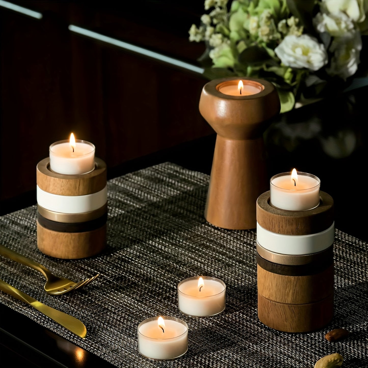 50pcs/100pcs Acrylic Soy Wax, 4-Hour Burn Time - Perfect for Family Gatherings, Parties, Anniversaries, Birthdays
