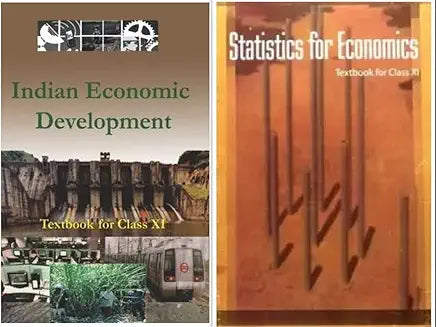NCERT Class 11 Textbook Indian Economic Development & Statistics for Economics (Set Of 2 Books)