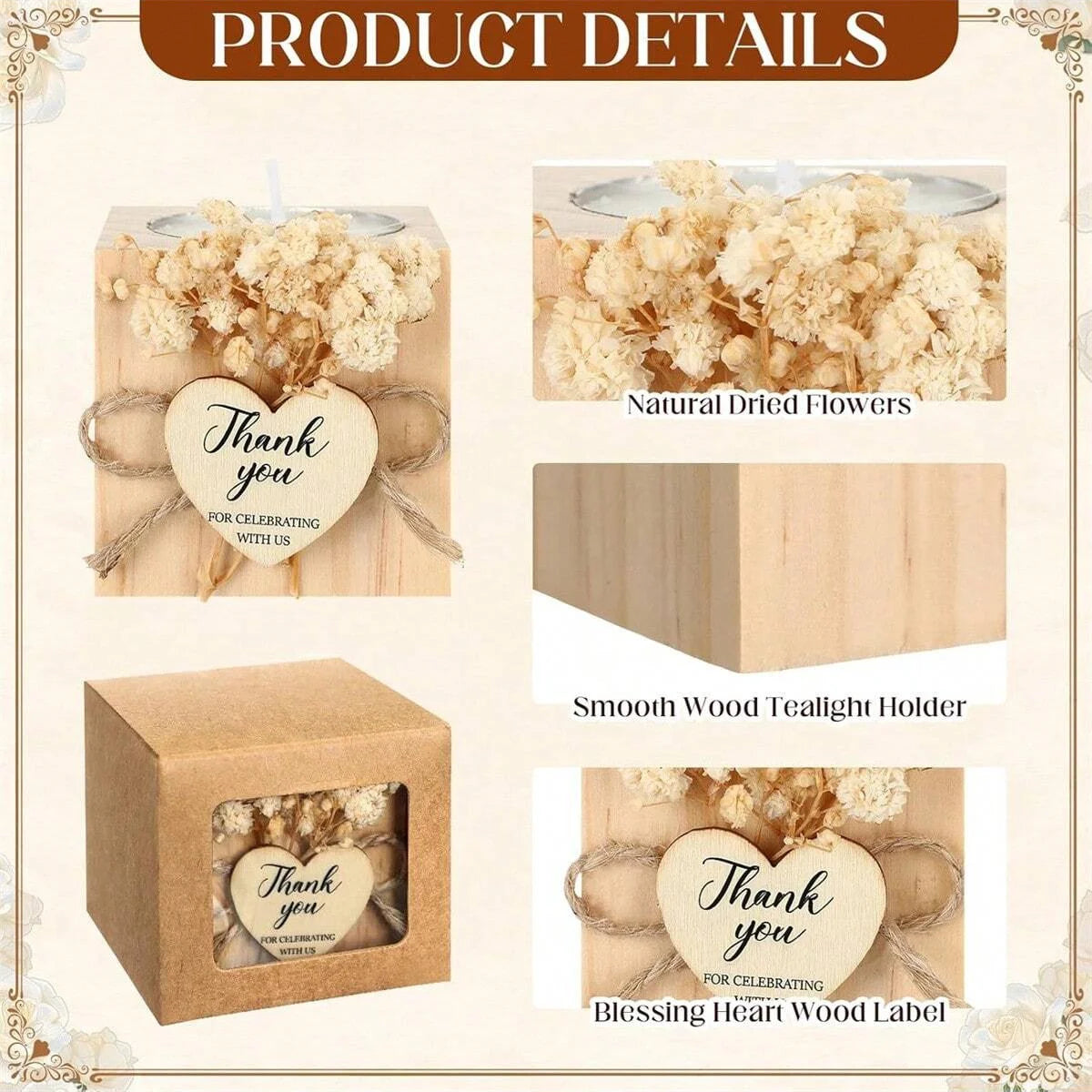 1/6/12pcs Wedding Candle Bulk Bridal Shower Candles