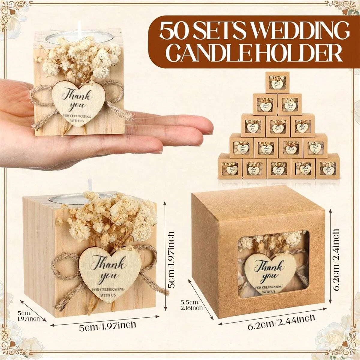 1/6/12pcs Wedding Candle Bulk Bridal Shower Candles