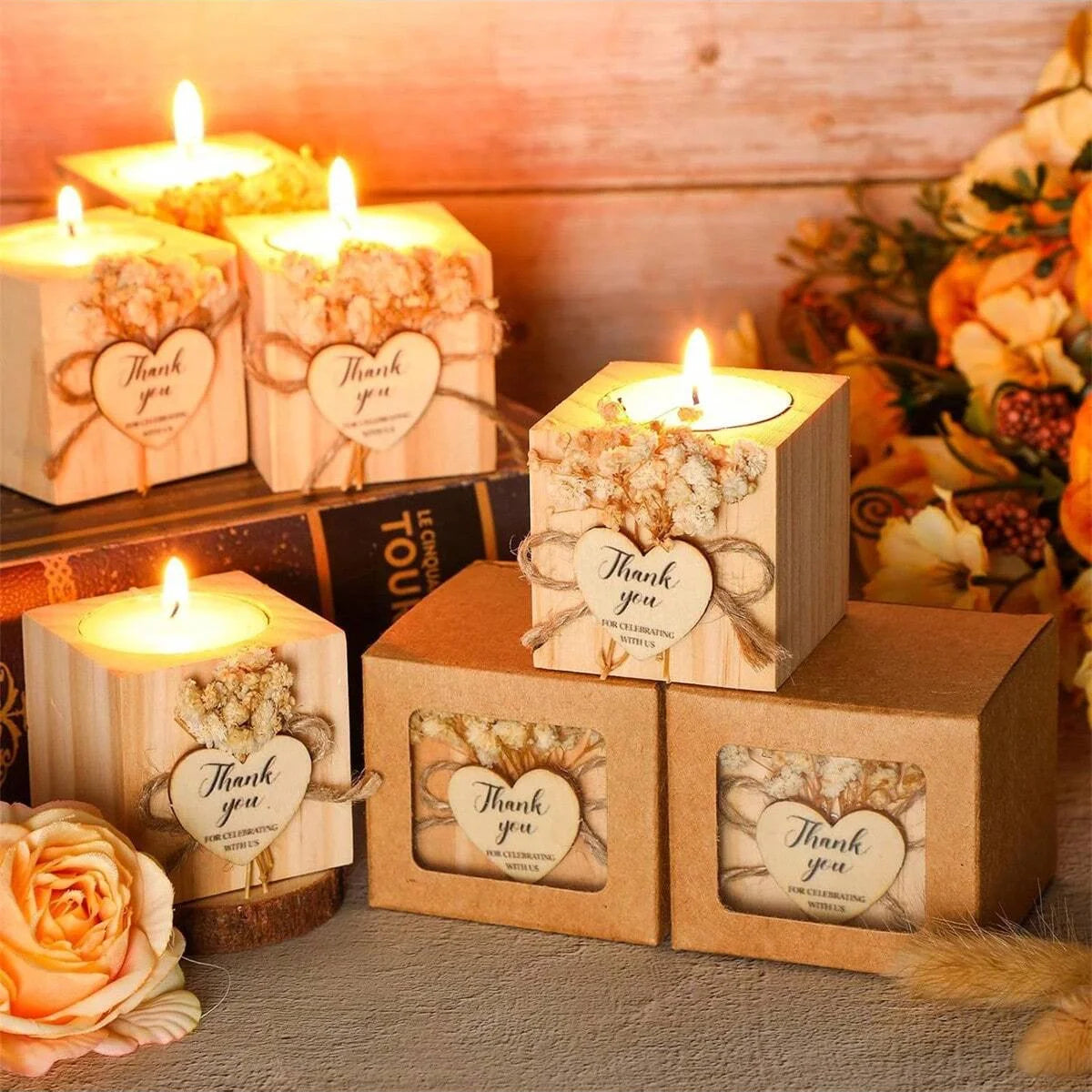 1/6/12pcs Wedding Candle Bulk Bridal Shower Candles