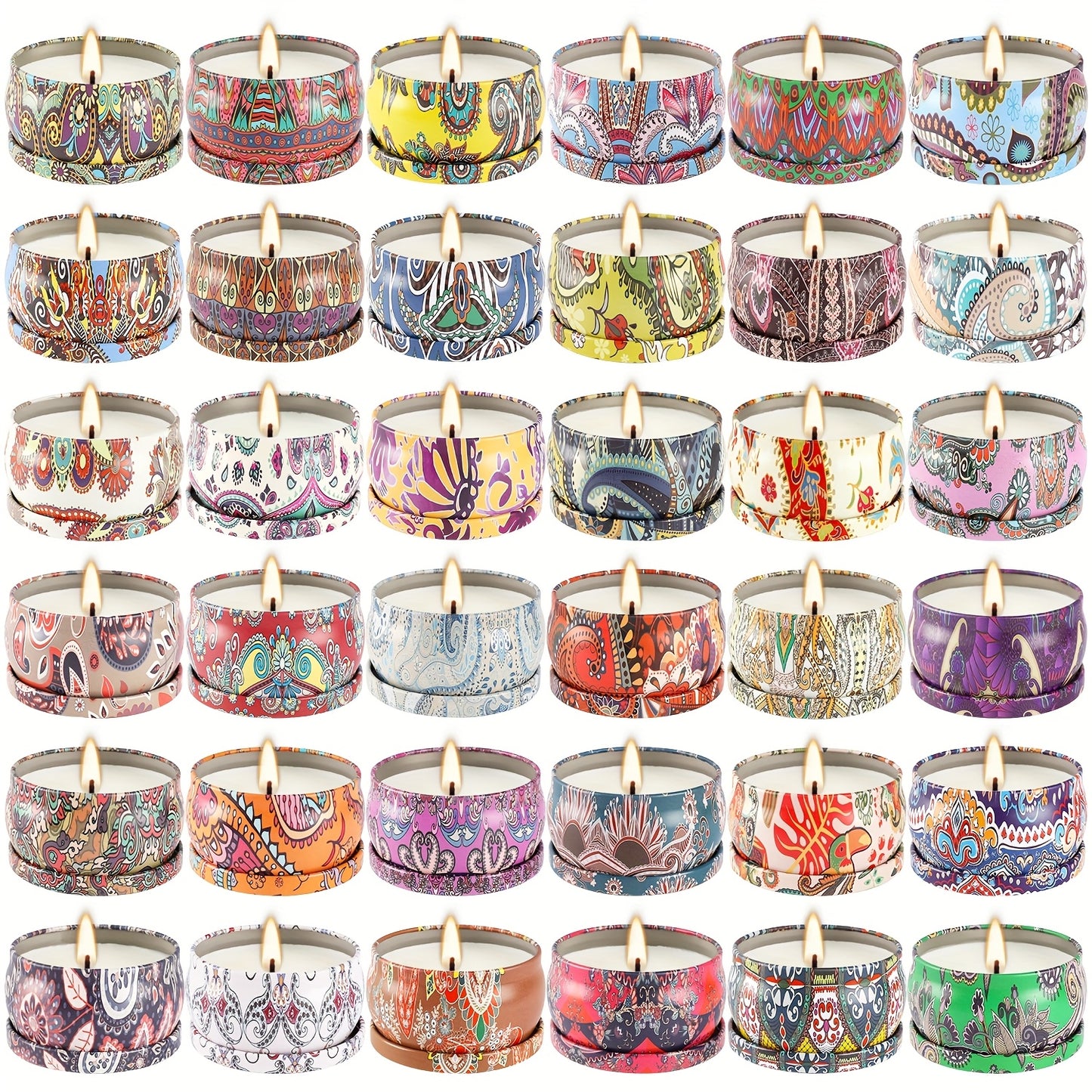 36pcs Marble Women'S Scented Candle Gift Set, Home Scented Candles, Soy Wax Lavender Candles Birthday Gift for Women and Mothers, Bath SPA Meditation Mother'S Day Gift Candles