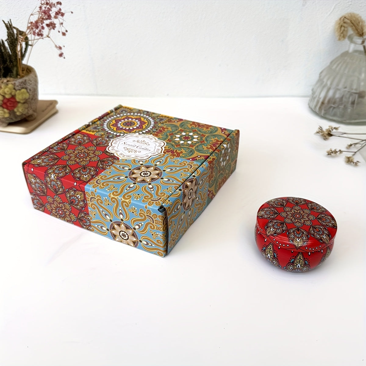 4pcs Scented Candle Set - Jasmine, Sandalwood, Rose & More