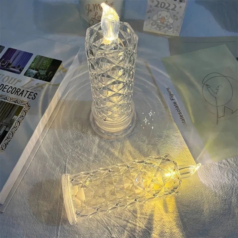 Set of 6 Flameless LED Pillar Candles - Battery Operated