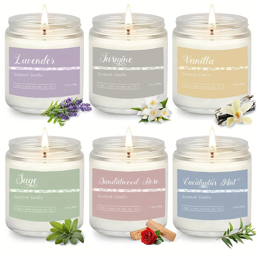 1pc/6pcs Home Fragrance Candle Gift Set