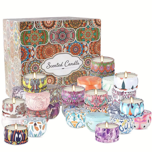 36-Pack Mixed Color Candles