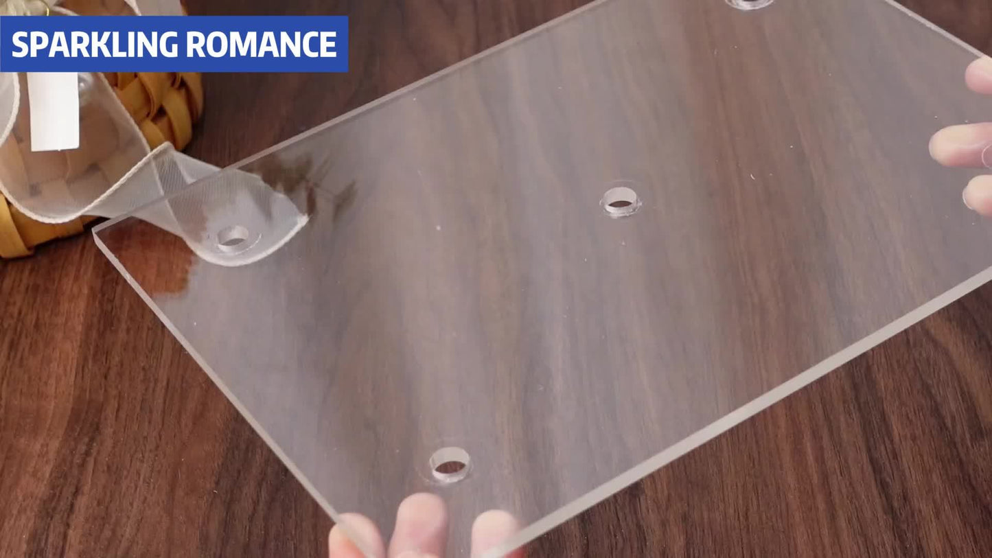 Elegant 5-Arm Square Acrylic Candle Holder - Perfect for Weddings, Valentine's Day, and Graduation Parties
