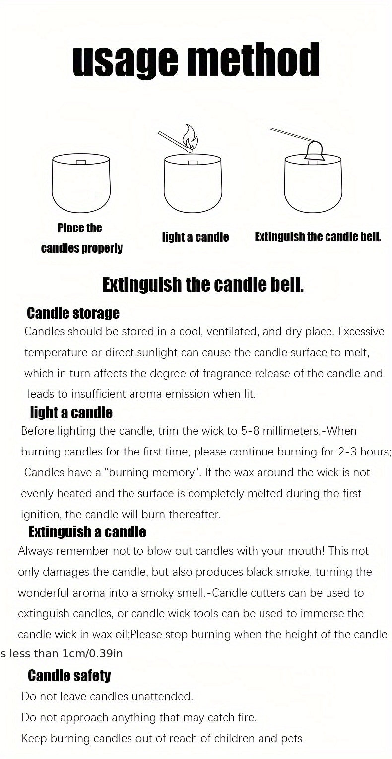 1pc/6pcs Home Fragrance Candle Gift Set