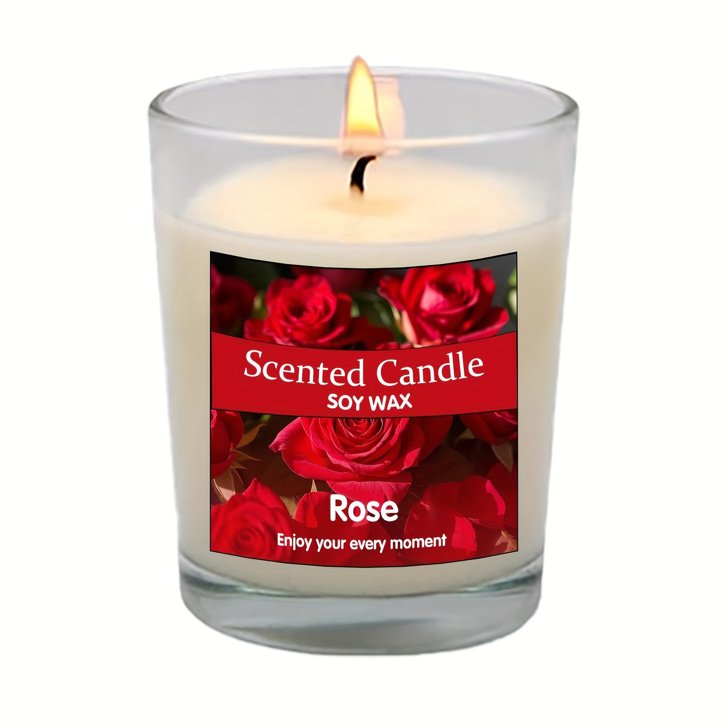 Luxury Soy Wax Aromatherapy Candle Set with six soothing fragrances—Jasmine, Lavender, Vanilla, Gardenia, Lemon, and Rose. Long-lasting 120-hour burn time, perfect for home scenting and elegant gifting for women and men on special occasions.