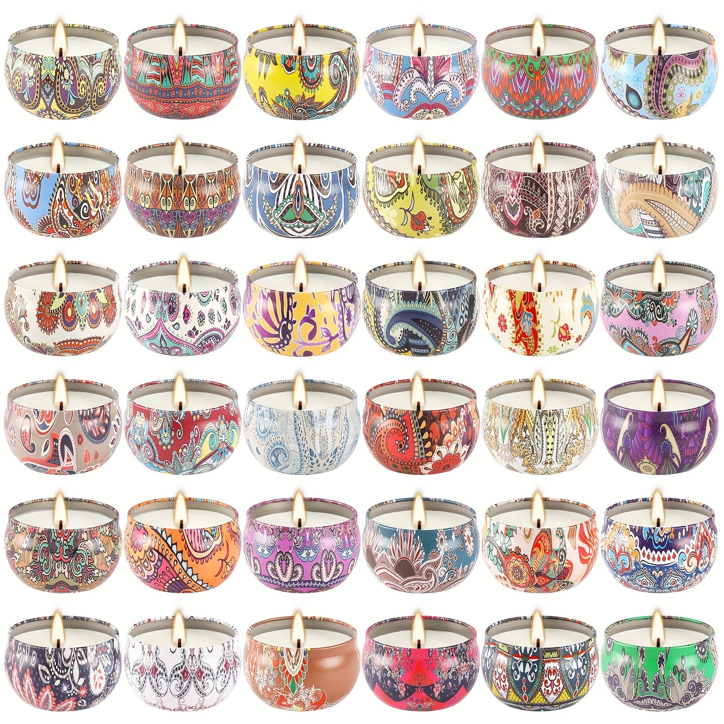 36pcs Marble Women'S Scented Candle Gift Set, Home Scented Candles, Soy Wax Lavender Candles Birthday Gift for Women and Mothers, Bath SPA Meditation Mother'S Day Gift Candles