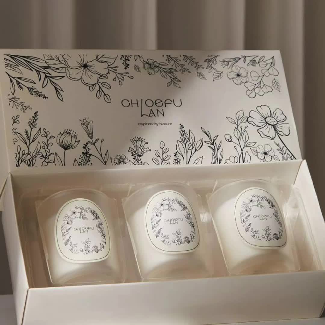 3pcs Scented Candle Gift Box Set Very Suitable for Christmas, Thanksgiving, Easter, Valentine'S Day, Exquisite Gifts for Boyfriend and Girlfriend