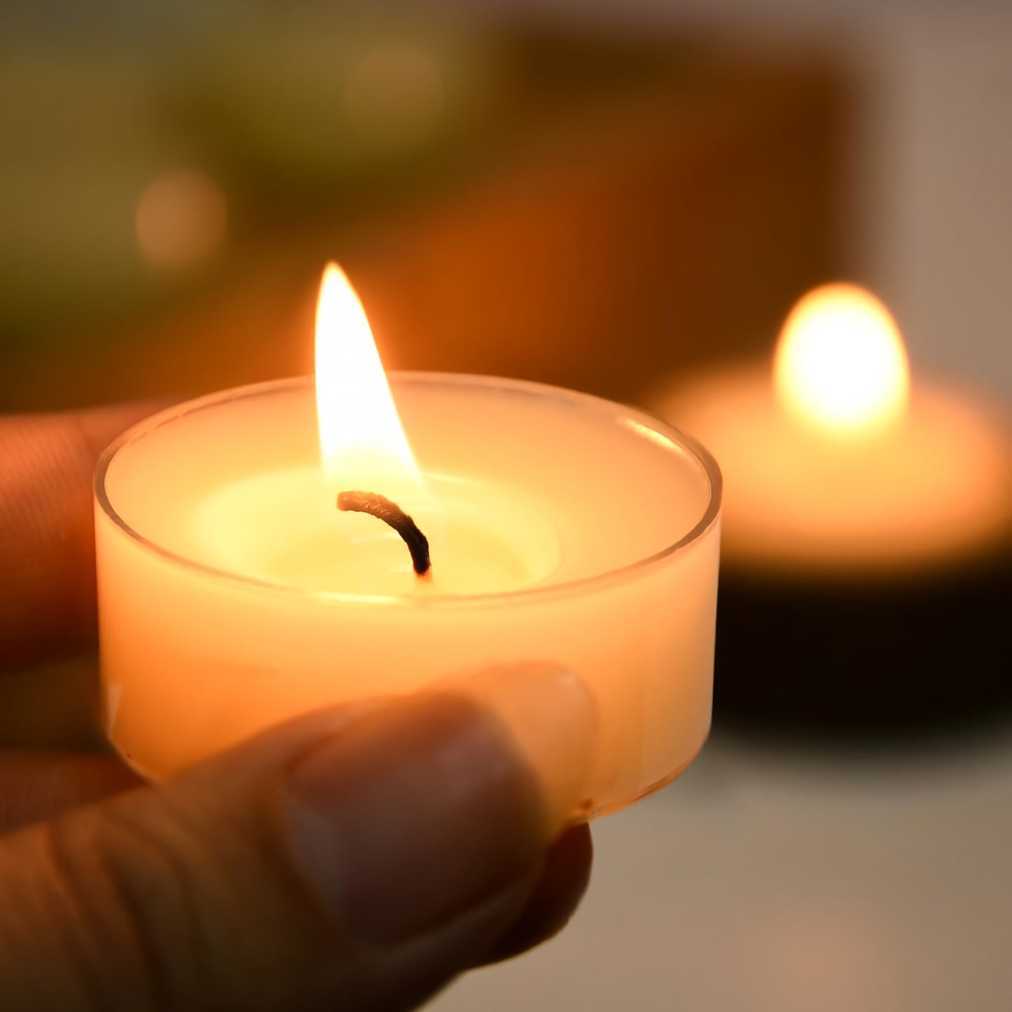50pcs/100pcs Acrylic Soy Wax, 4-Hour Burn Time - Perfect for Family Gatherings, Parties, Anniversaries, Birthdays