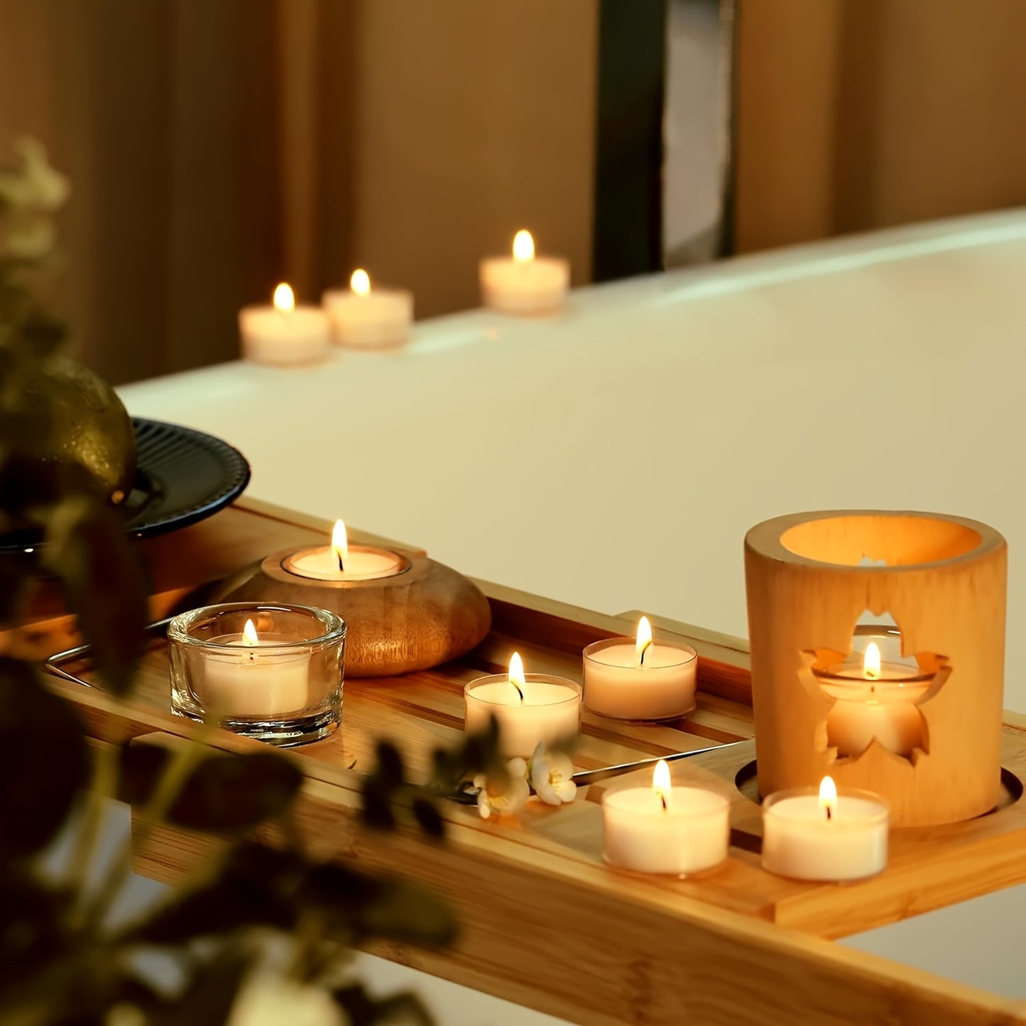 50pcs/100pcs Acrylic Soy Wax, 4-Hour Burn Time - Perfect for Family Gatherings, Parties, Anniversaries, Birthdays