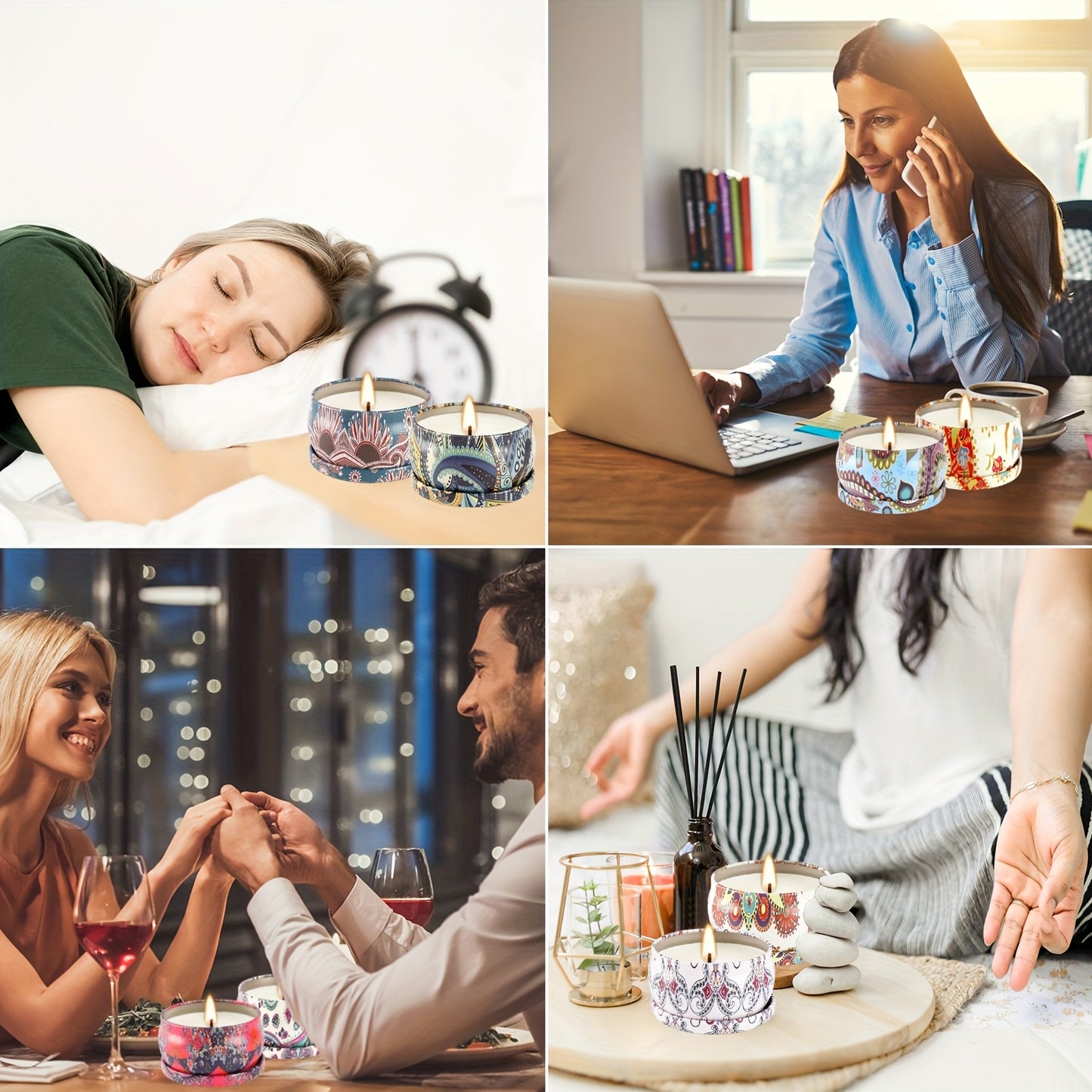 36pcs Marble Women'S Scented Candle Gift Set, Home Scented Candles, Soy Wax Lavender Candles Birthday Gift for Women and Mothers, Bath SPA Meditation Mother'S Day Gift Candles