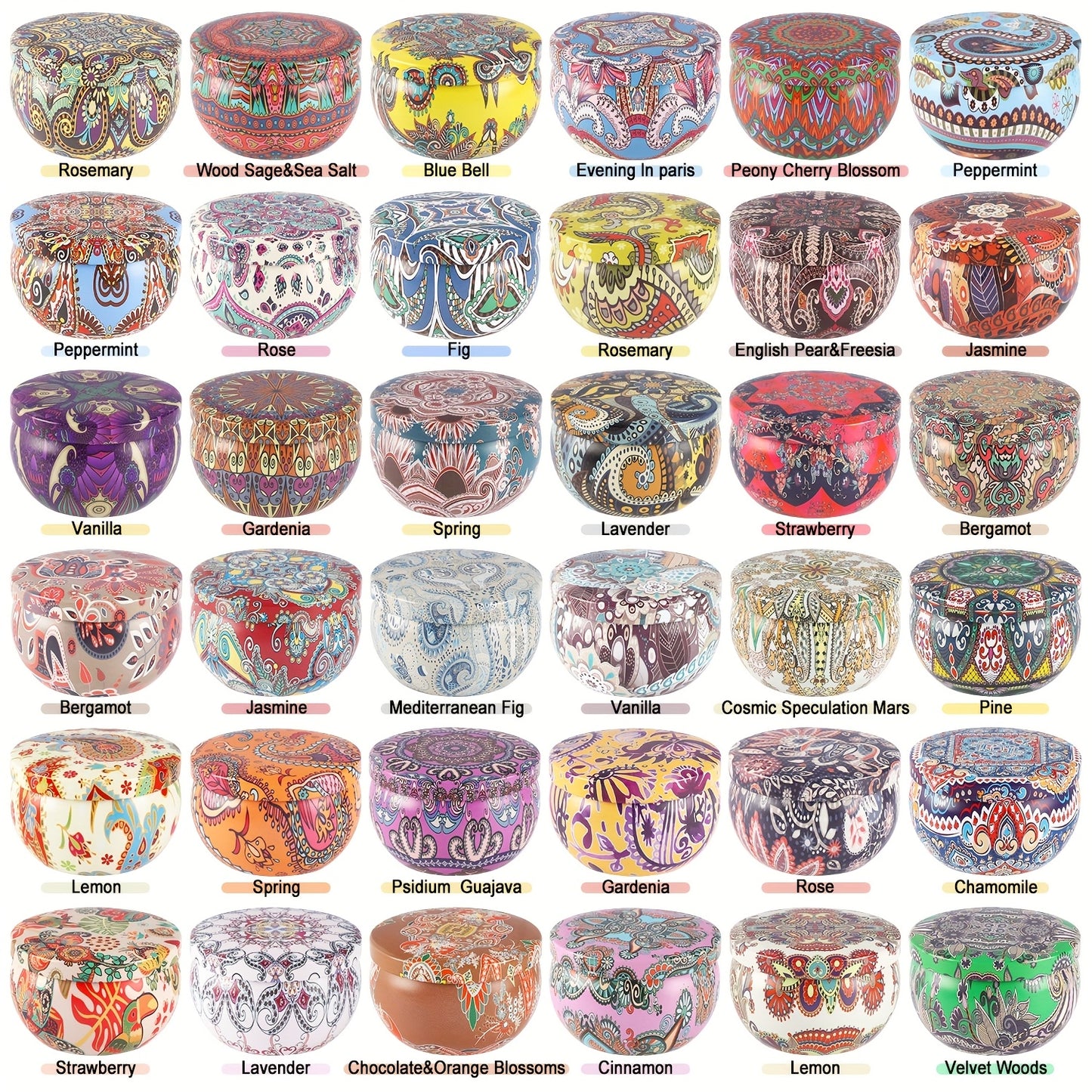 36pcs Marble Women'S Scented Candle Gift Set, Home Scented Candles, Soy Wax Lavender Candles Birthday Gift for Women and Mothers, Bath SPA Meditation Mother'S Day Gift Candles